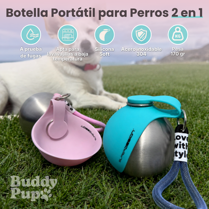 BuddyPup™ Botella para Perros con Cuenco