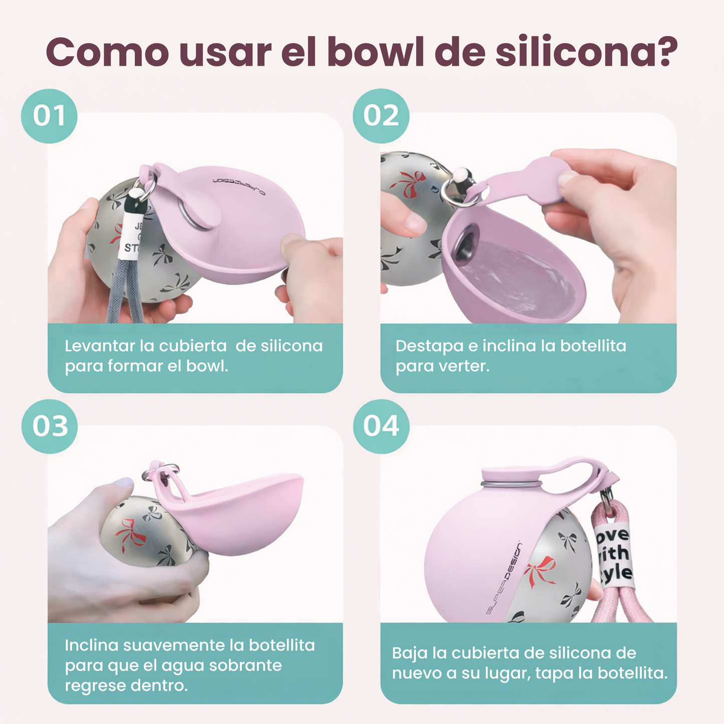 BuddyPup™ Botella para Perros con Cuenco